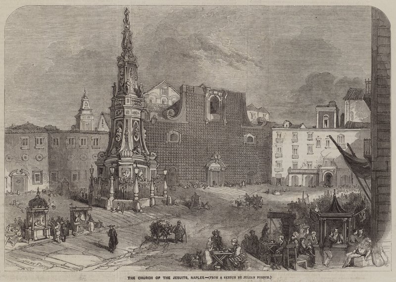 Die Kirche der Jesuiten, Neapel von Julian Portch