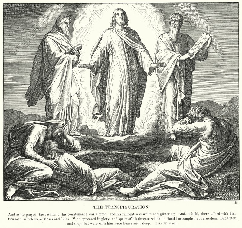Die Verklärung (Gravur) von Julius (after) Schnorr von Carolsfeld