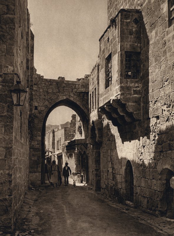 Jerusalem, Straßenszene von Karl Grober