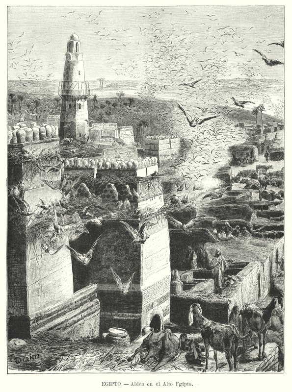 Dorf in Oberägypten von Karl Wilhelm Gentz