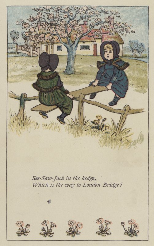 Wippe-Jack im Hecken von Kate (after) Greenaway