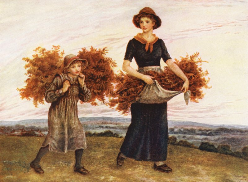 Die Farnsammler von Kate (after) Greenaway
