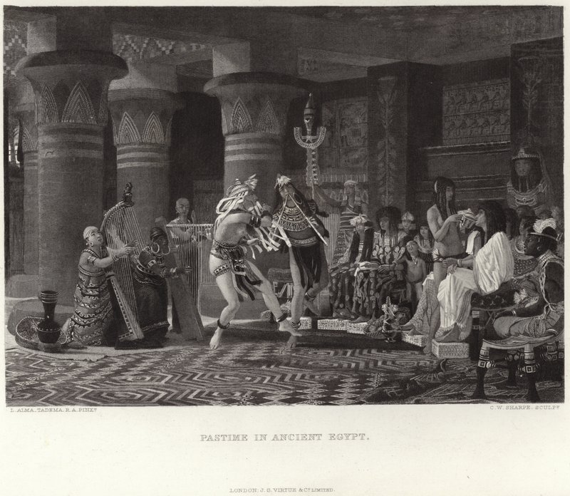 Zeitvertreib im alten Ägypten von Lawrence Alma Tadema