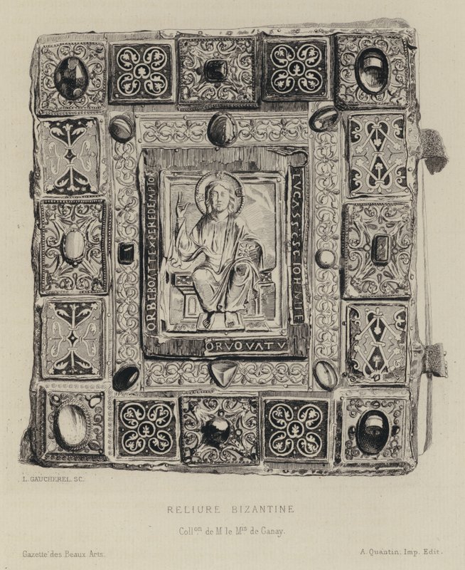 Byzantinische Buchbindung (Gravur) von Leon Gaucherel