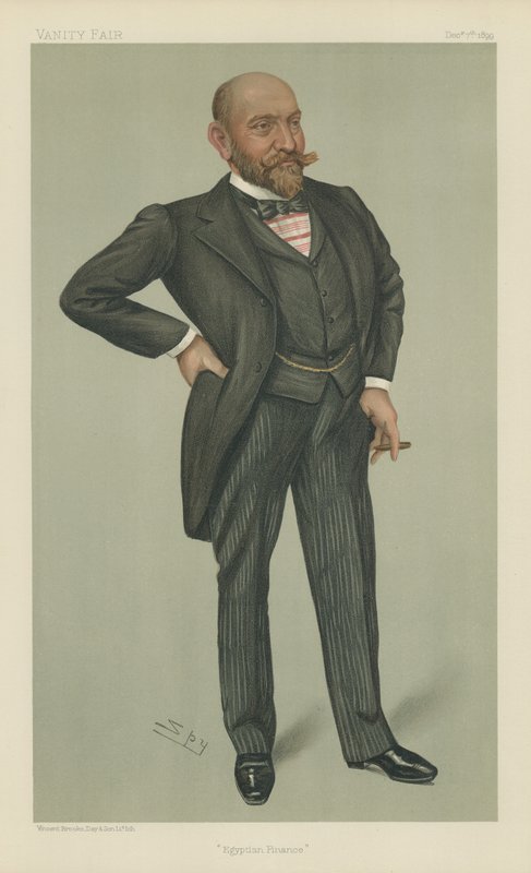 Herr Ernest Cassel (Farblithographie) von Leslie Matthew Ward