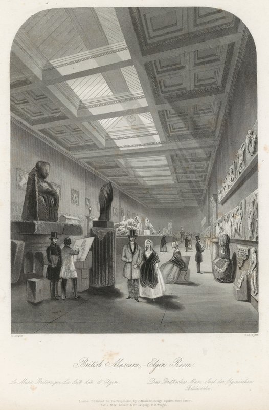 Elgin-Raum im British Museum von Llewellyn Jewitt