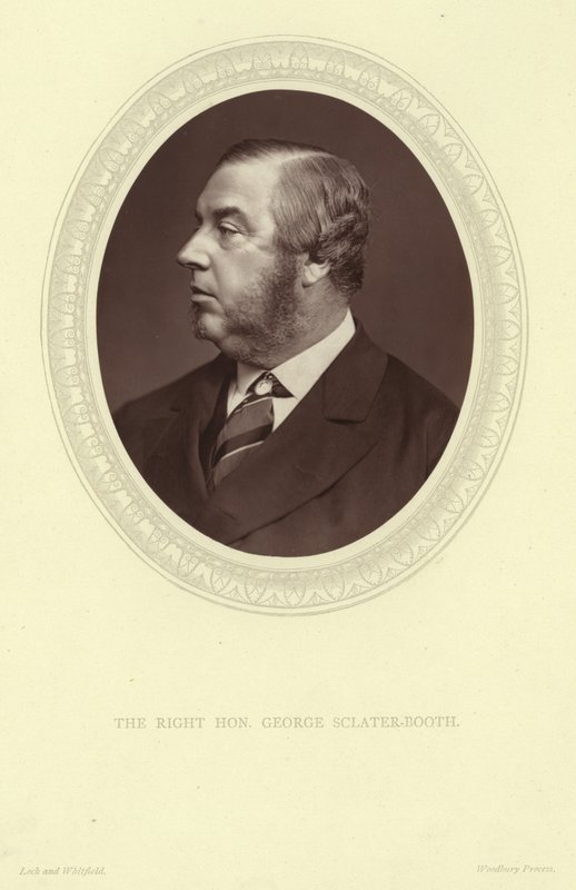 Porträt von George Sclater-Booth, Baron Basing von Lock and Whitfield