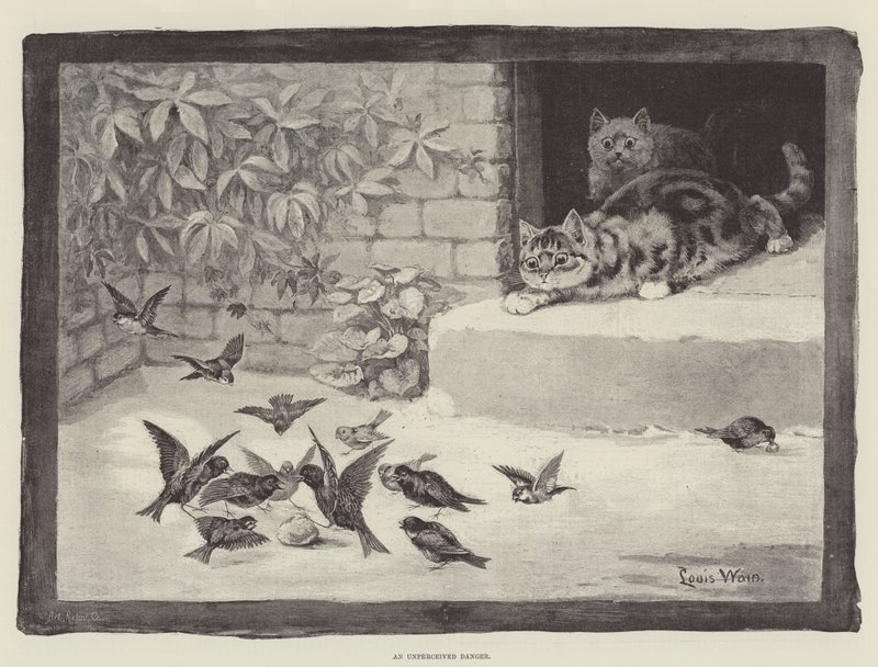 Eine unbemerkte Gefahr von Louis Wain