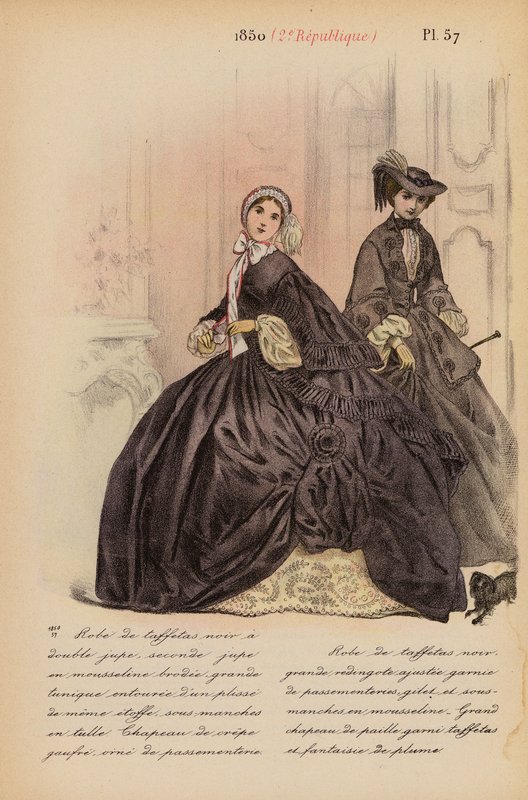 Französische Mode: 1850, 2. Republik von Louis Colas