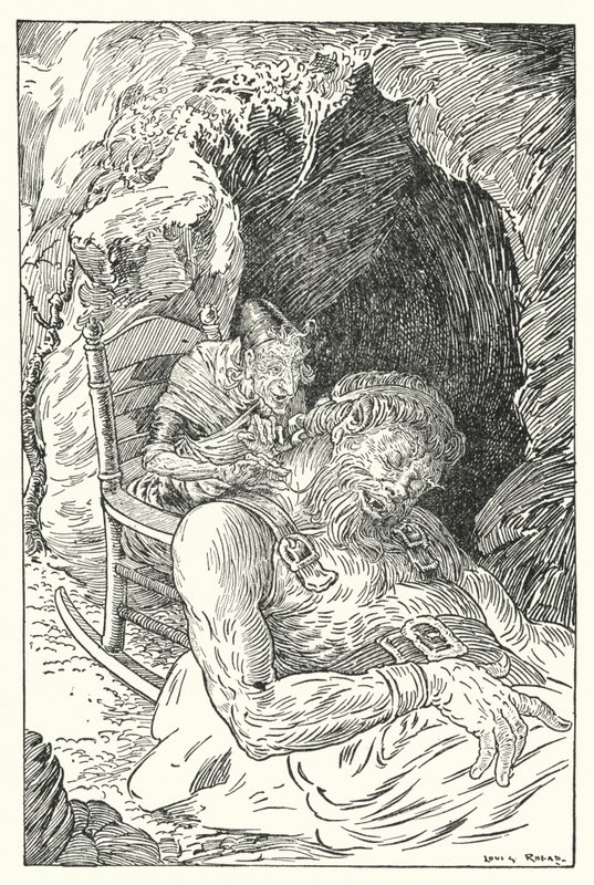 Riesiger goldener Bart (Lithografie) von Louis John Rhead