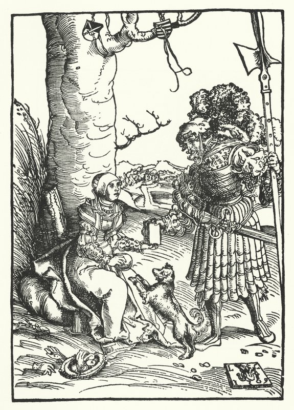 David und Abigail von Lucas the Elder (after) Cranach