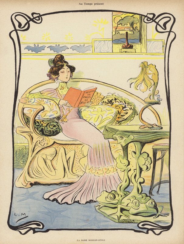 Die moderne Dame von Lucien Metivet
