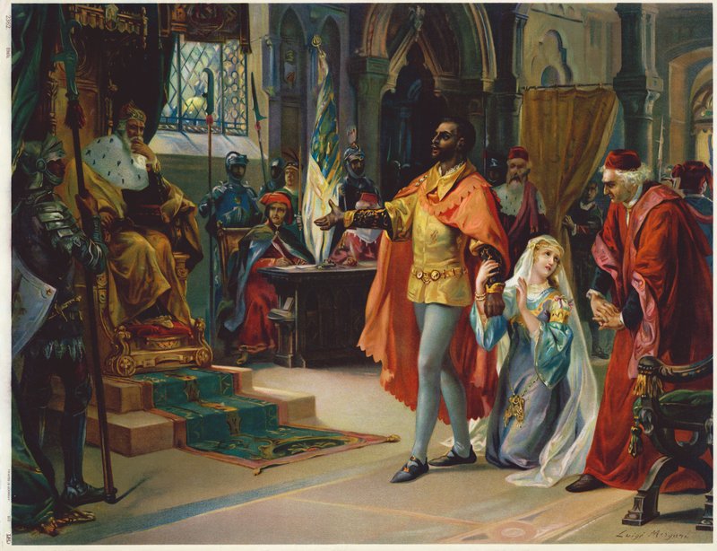 Szene aus Shakespeares Othello von Luigi Morgari