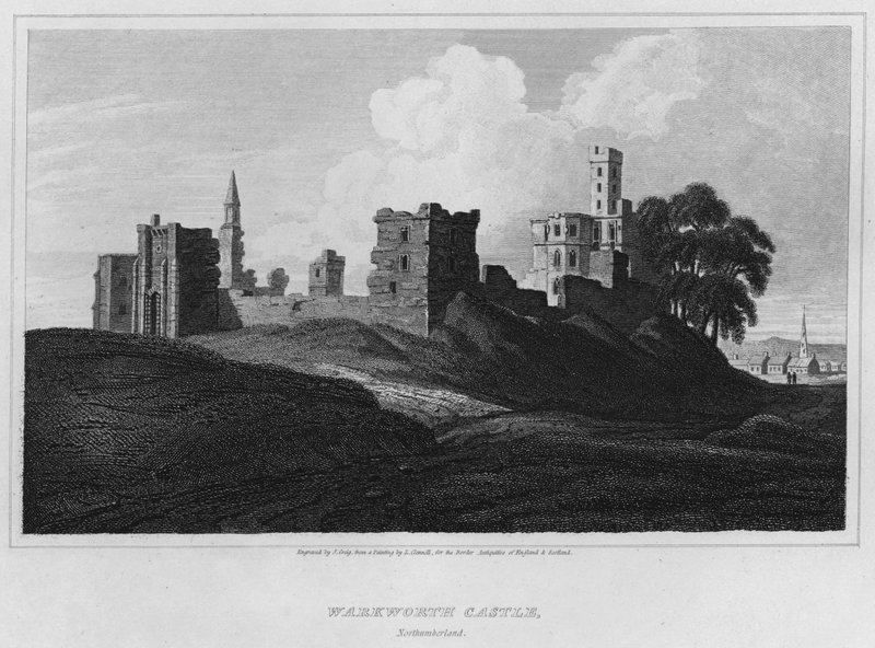 Warkworth Castle, Northumberland von Luke (after) Clennell