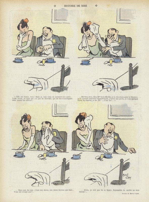 Illustration für Le Rire von Marcel Amable O.L. Capy