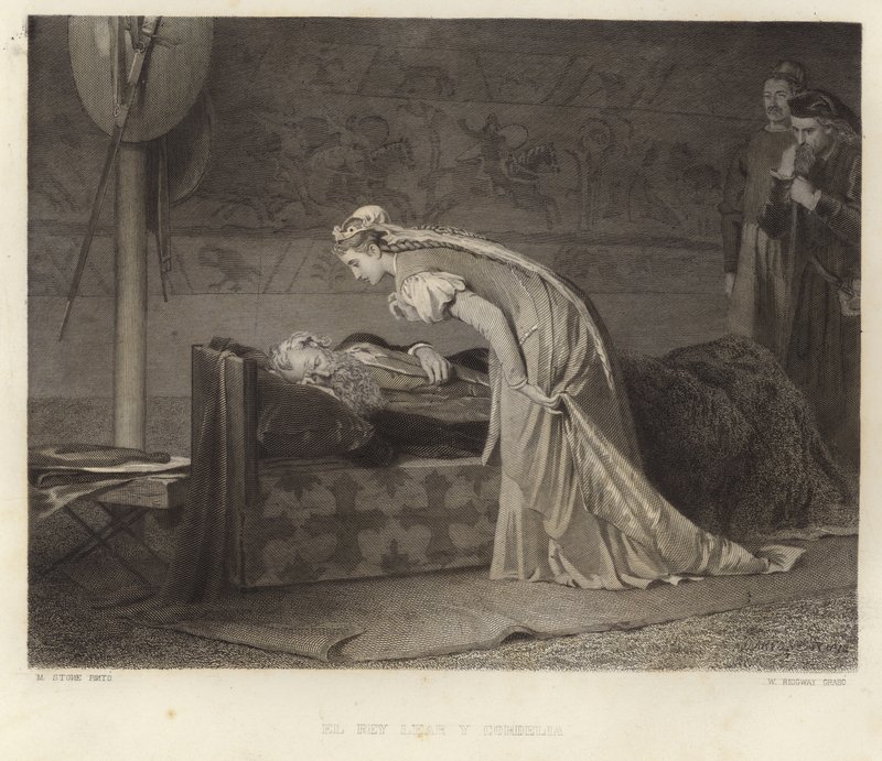 König Lear und Cordelia von Marcus Stone