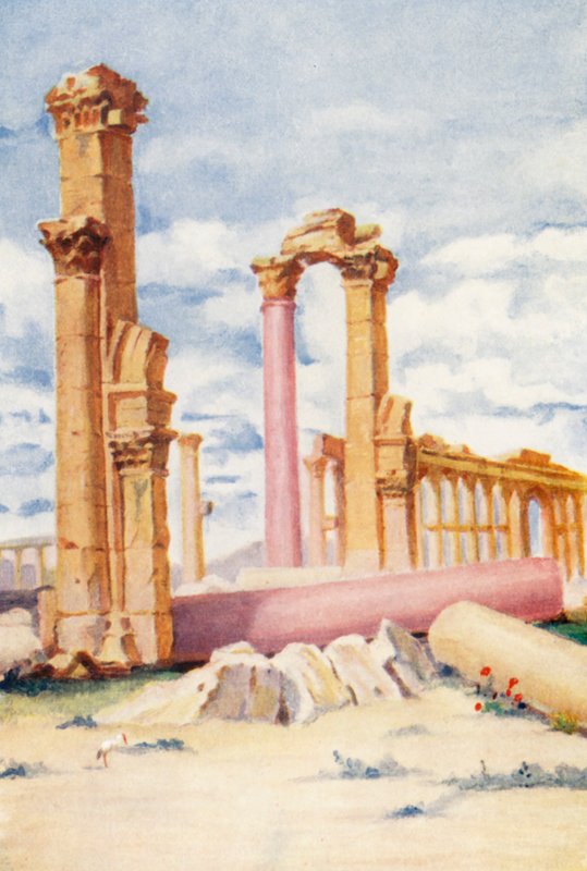 Gefallener Monolith, Palmyra von Margaret Thomas
