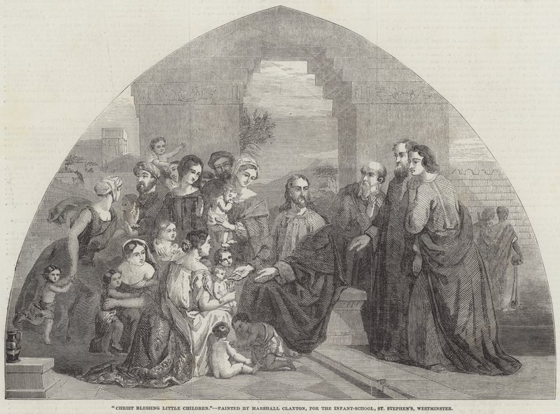 Christus segnet die kleinen Kinder von Marshall Claxton