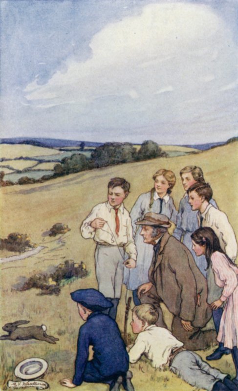 Szene aus Der Langsame Wagen, von Edward Verrall Lucas von Mary V. Wheelhouse