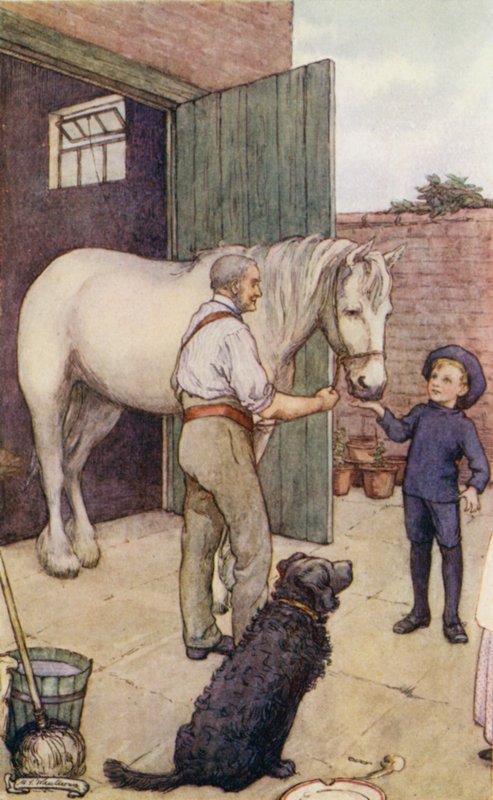 Szene aus Der Langsame Wagen, von Edward Verrall Lucas von Mary V. Wheelhouse