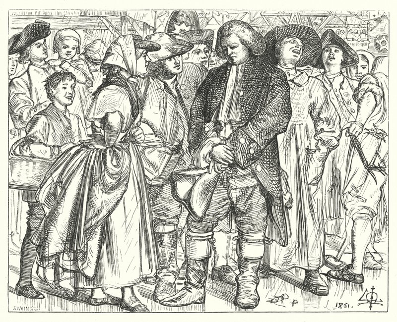 Dr. Johnsons Buße (Gravur) von Matthew James (attr. to) Lawless