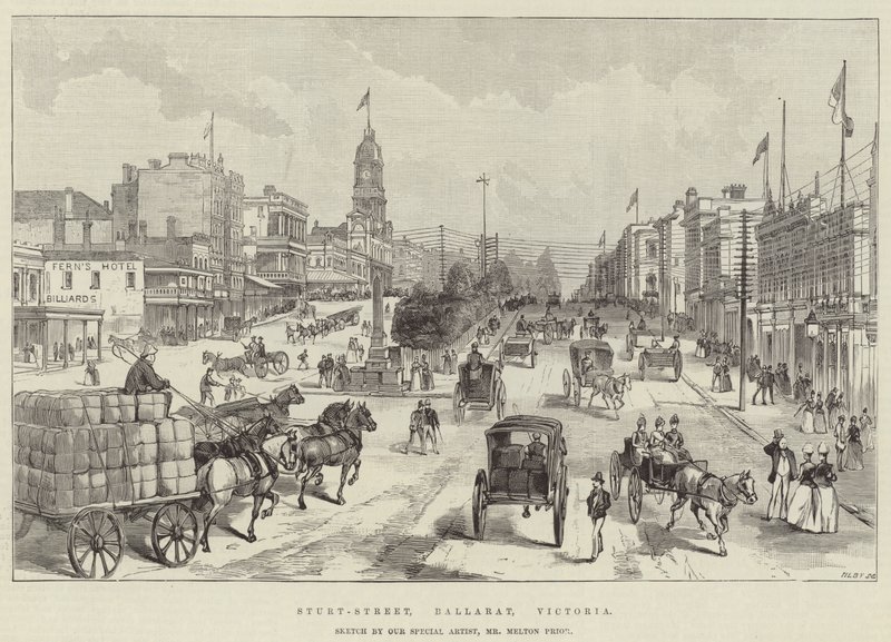 Sturt-Straße, Ballarat, Victoria von Melton Prior