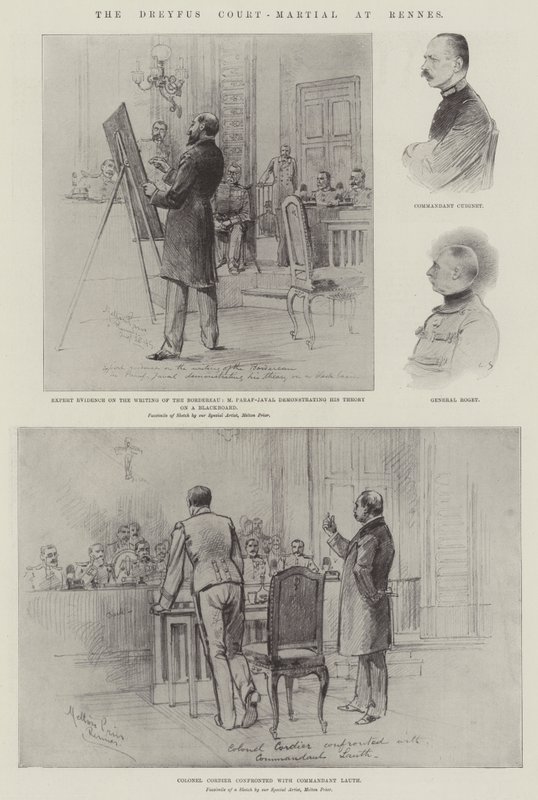 Das Dreyfus-Gerichtsverfahren in Rennes von Melton Prior