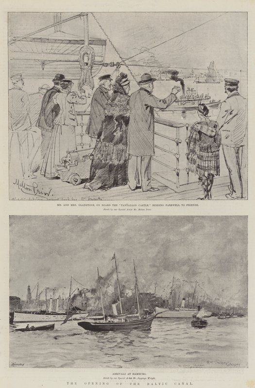 Die Eröffnung des Nord-Ostsee-Kanals von Melton Prior