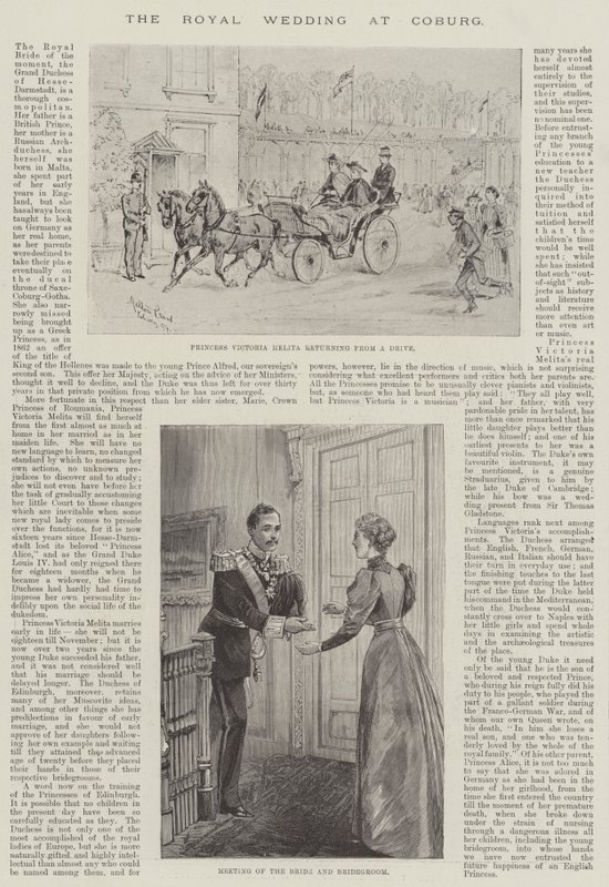 Die königliche Hochzeit in Coburg von Melton Prior