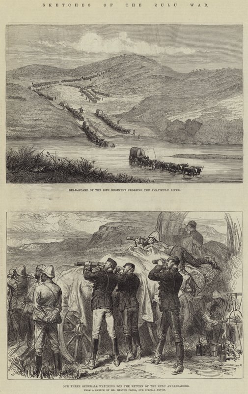 Skizzen des Zulukrieges von Melton Prior