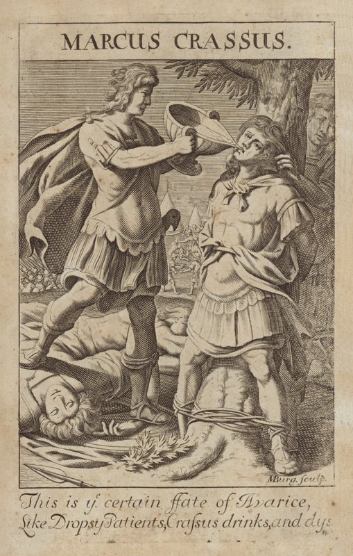 Marcus Licinius Crassus, römischer General und Politiker von Michael Burghers