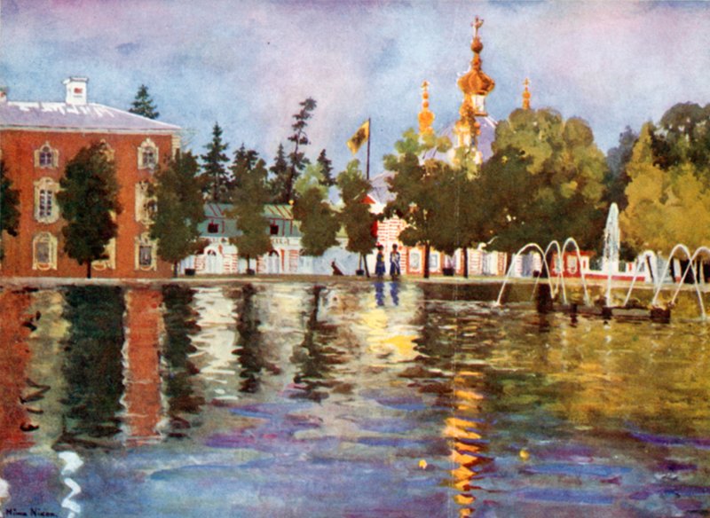 Die Kirche des Zaren, Peterhof von Mima Nixon