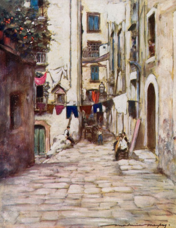 Eine Straße in Neapel von Mortimer Ludington Menpes