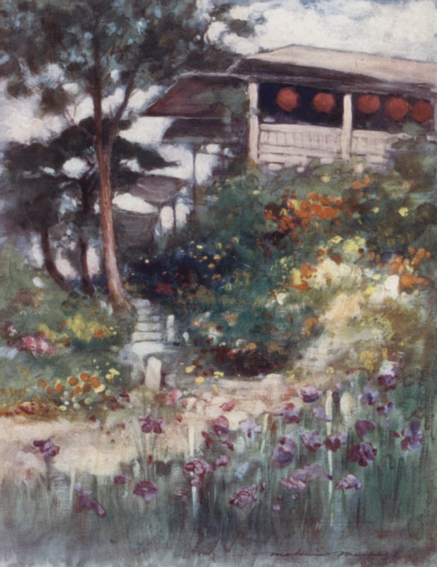 Ein Irisgarten von Mortimer Ludington Menpes
