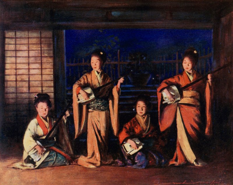 Geisha-Mädchen von Mortimer Ludington Menpes