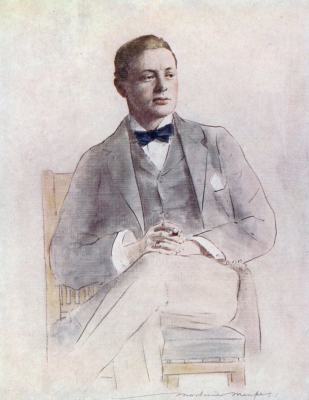 Winston Churchill von Mortimer Ludington Menpes