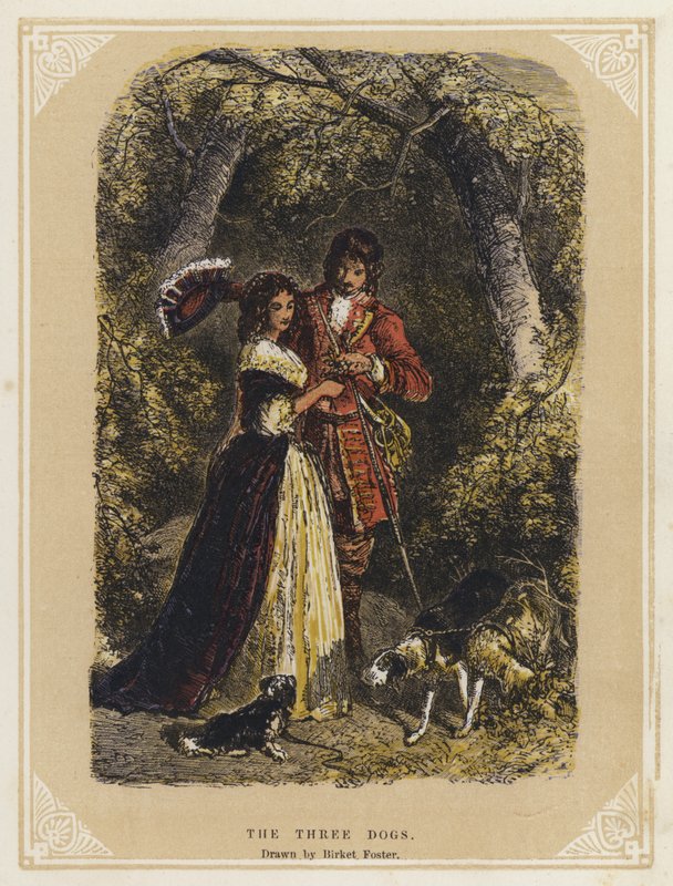 Die drei Hunde von Myles Birket (after) Foster