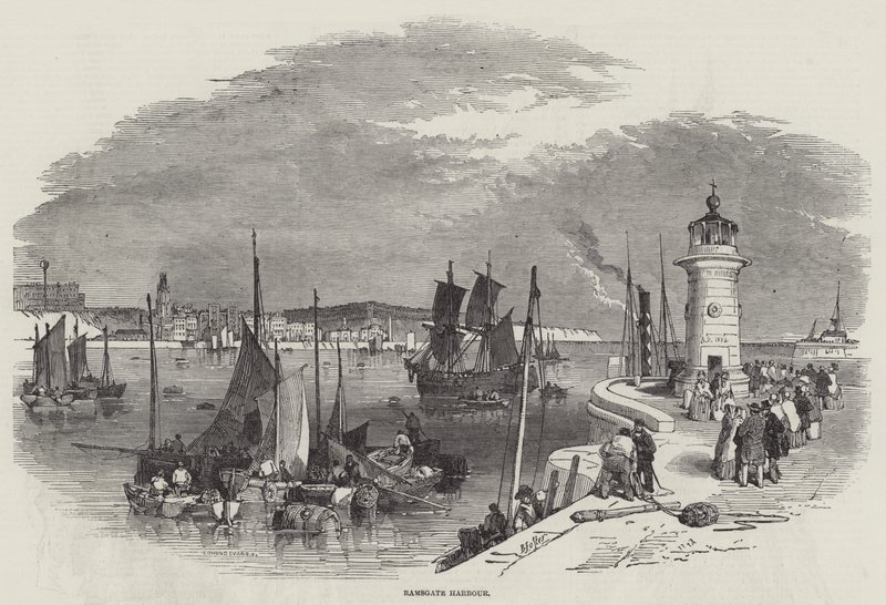 Hafen von Ramsgate von Myles Birket Foster