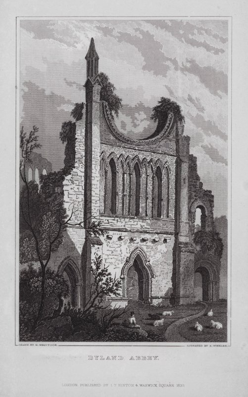 Byland Abbey von Nathaniel (after) Whittock