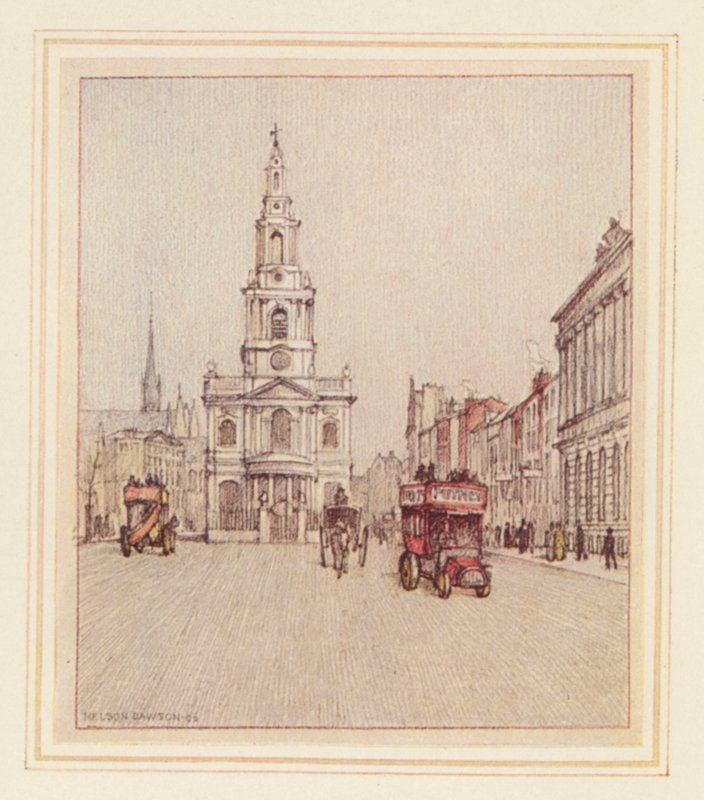 St Mary-le-Strand von Nelson Dawson