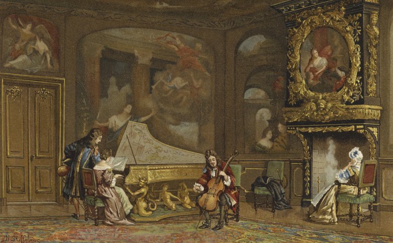 Innenraum eines niederländischen Hauses, ca. 1680 von Nico Steffelaar
