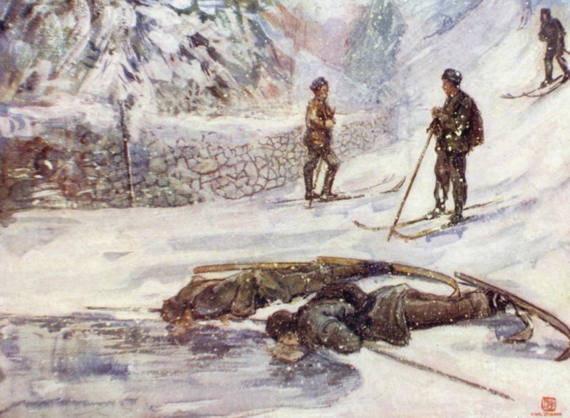 Norwegen: Skifahrer trinken Gänsewein von Nico Jungman
