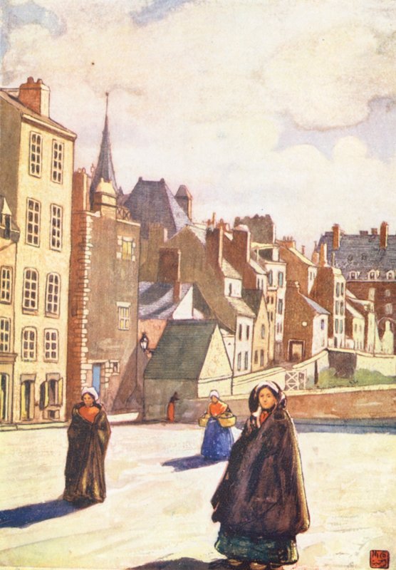 Eine Straße in Granville von Nico Jungmann