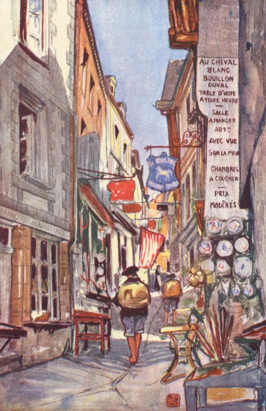 Die Straße, Mont St Michel von Nico Jungmann