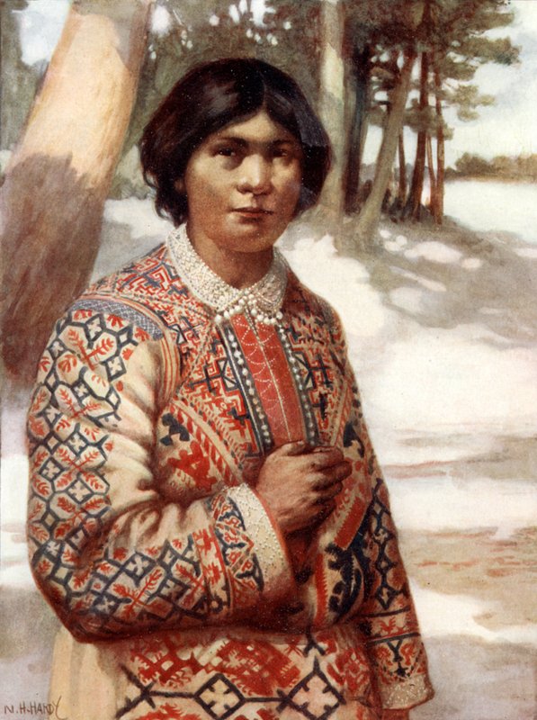 Eine Ostiak-Frau, Sibirien von Norman Hardy