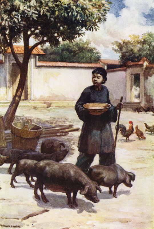 China: Ein Innenhof von Norman Hardy