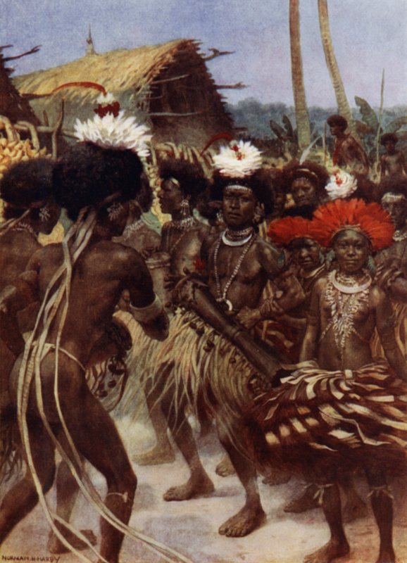 Erntetanz, Neuguinea von Norman Hardy