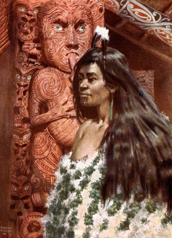 Maori-Mädchen: Neuseeland von Norman Hardy