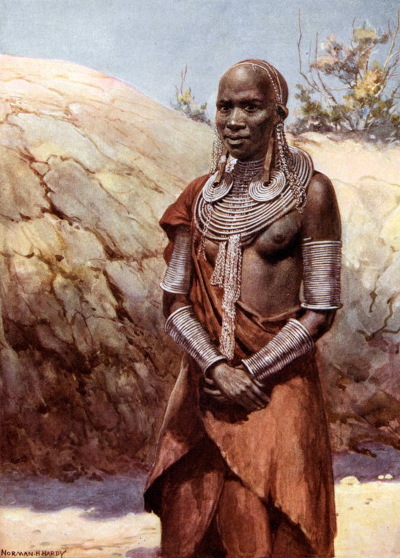 Masai-Frau: Britisch-Ostafrika von Norman Hardy