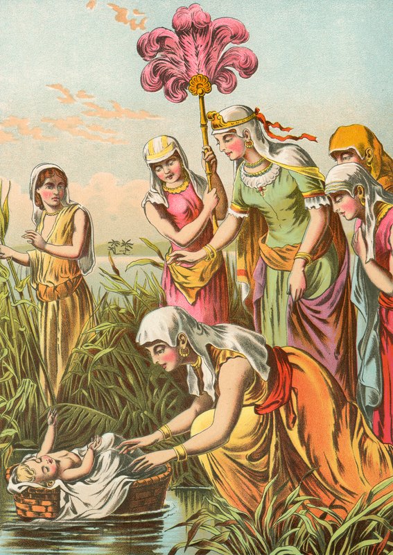 Die Auffindung des Moses von North American